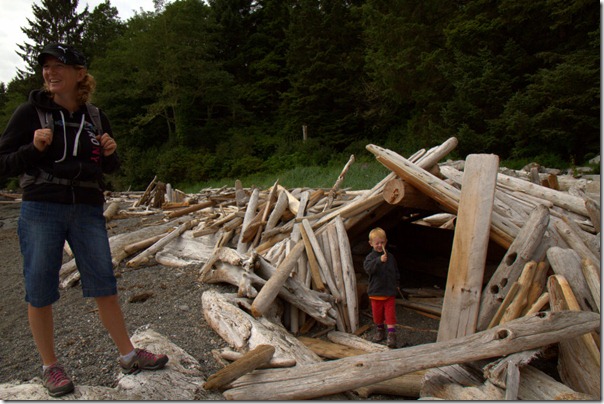 Le bois flotté fait des cabanes innopinées