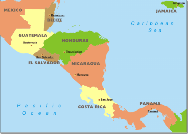 centralamerica-political-map