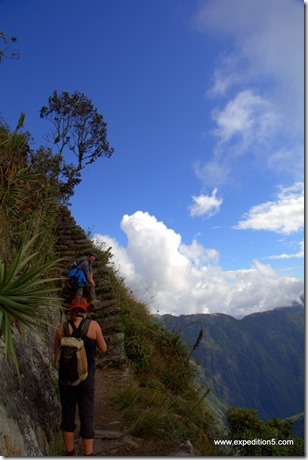 Ouh, c'est haut ! Machu Picchu, Pérou.