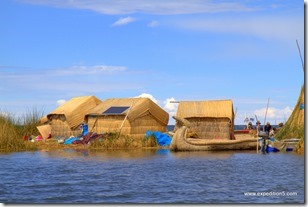 Ile flottante, Lac Titicaca, Pérou