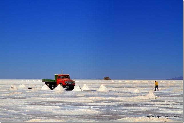 Si vous vous demandiez comment ca arrive jusque dans vos salières ... (Salar d'Uyuni, Bolivie)