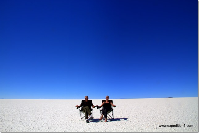 A l'heure de l'apéro - Salar d'Uyuni, Bolivie