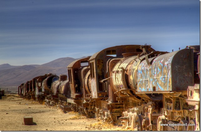 Cimetière de train, Uyuni, Bolivie